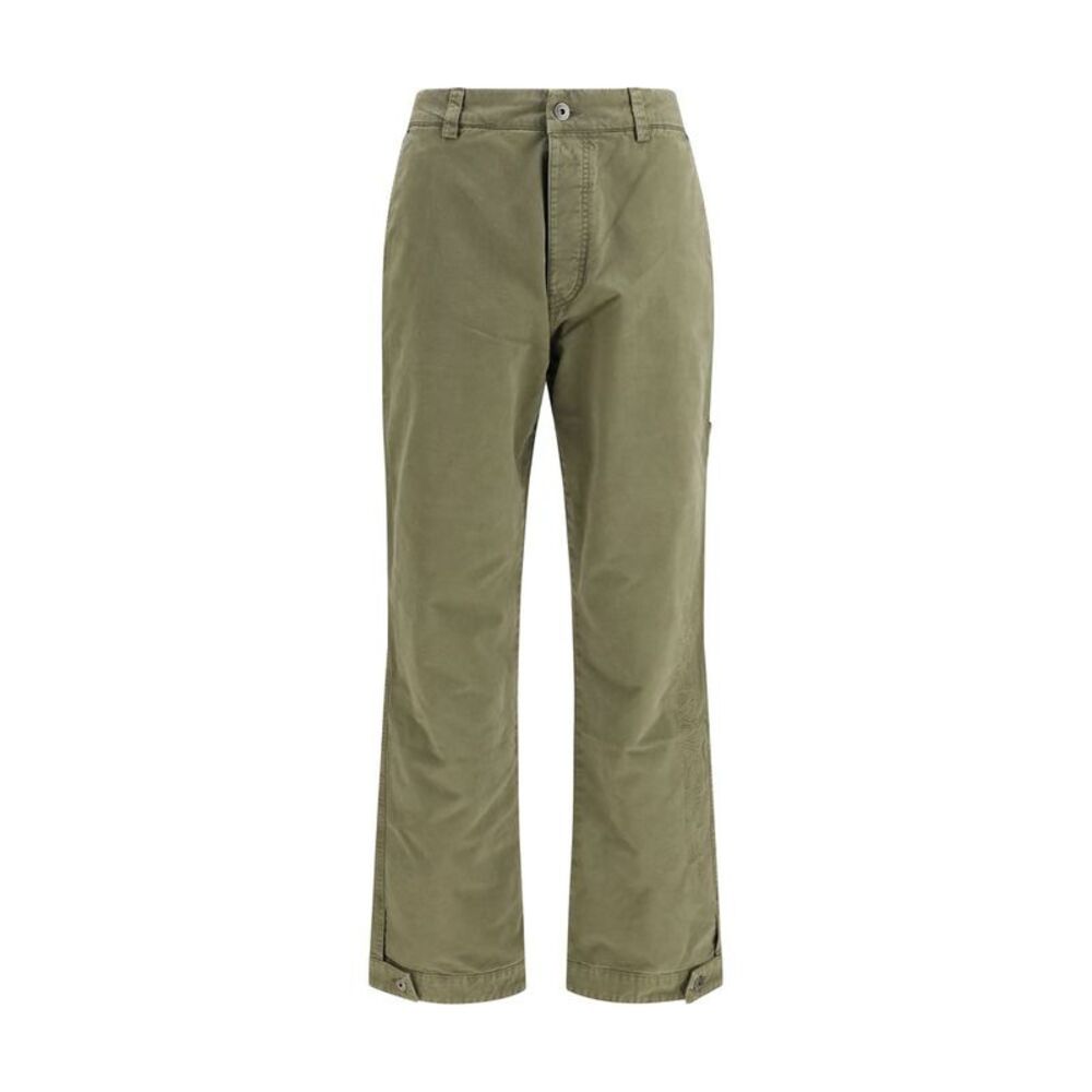 Off-White Bicolor Cotton Casual Men's Pants